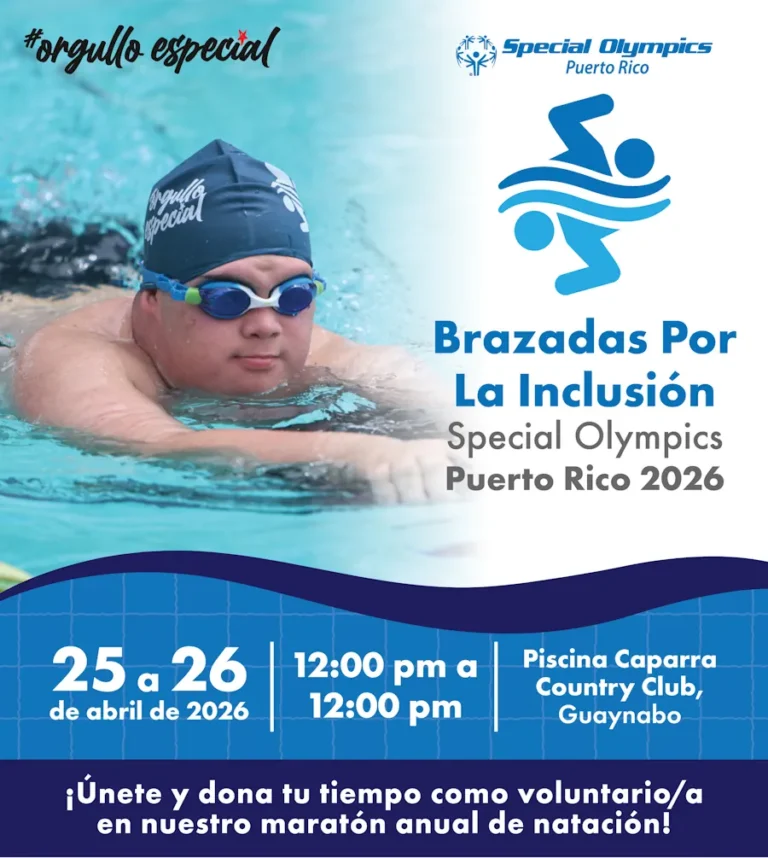 Brazadas por la Inclusión 2026 - Special Olympics Puerto Rico